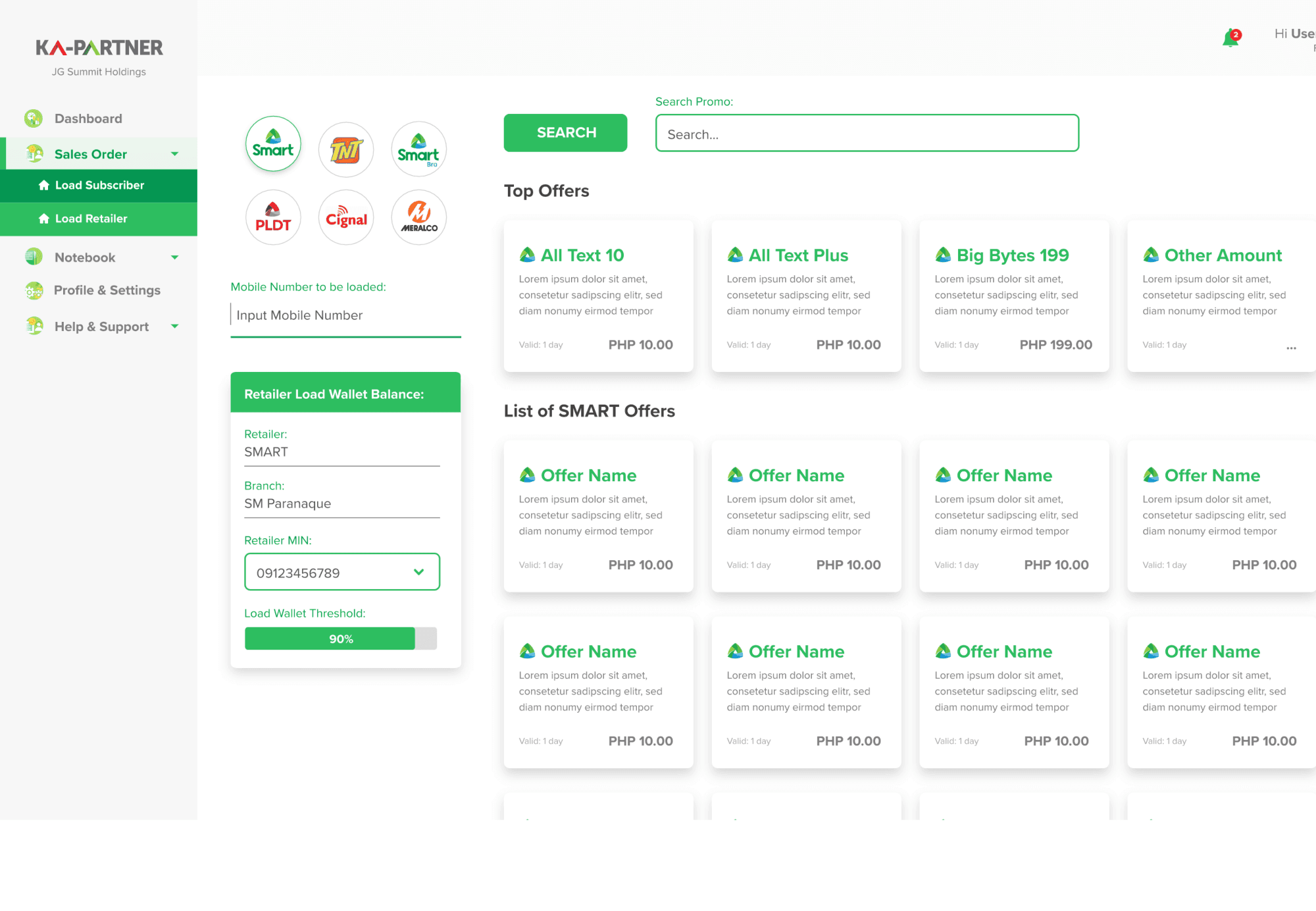 KaPartner Portal screenshot